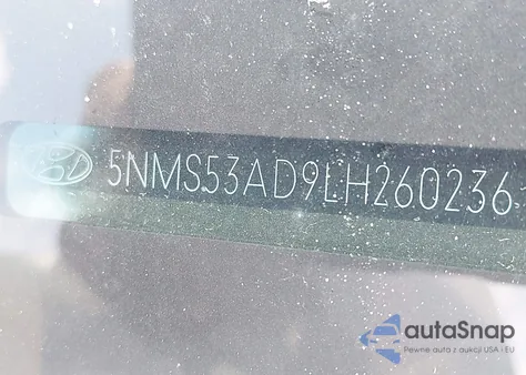 2020 Hyundai Santa Fe Limited/Ultimate z USA, uszkodzony, nr VIN 5NMS53AD9LH260236